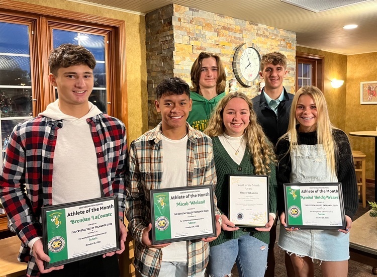 Congrats to the Exchange Club’s Northridge student-athletes of the month. These young men & women are wonderful representatives of our community! 